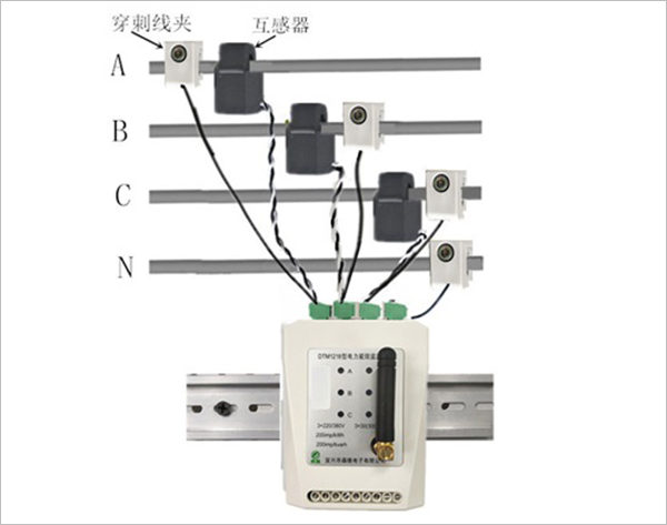 測溫（wēn）測漏電流型電力能效監測終端（GPRS）